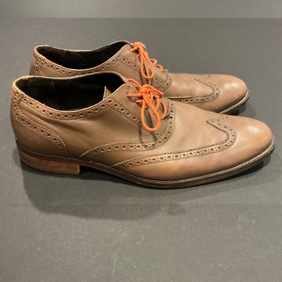 Cole Haan Brown Leather Wingtip Oxford Dress Shoes Size 12 main image 10